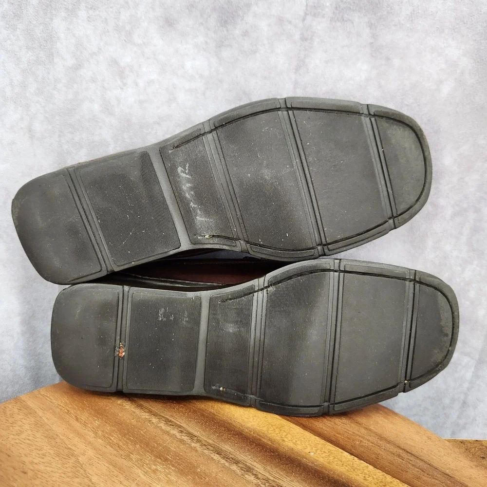 Bruno Magli Penny Loafers Mens 10 M Bologna Brown Leather Slip On Shoes‎ Italy